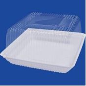Упаковка для торта [дно] 205х205х37[164х164х32] мм, бел., ПС, 175 шт/кор "Комус" 175 шт/упак РОССИЯ Т-160Д (Т)