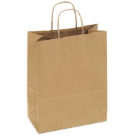 Пакет [240+140]х280 мм с круч. ручками, крафт, бум., 250 шт/кор 250 шт/упак РОССИЯ KR-01-70-241428