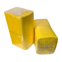 Салфетки 240х240 мм 1-сл., желт, бум., 400 шт/упак 18 упак/кор РОССИЯ