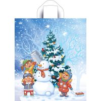 Пакет 380х430 мм, 35 мкм с петлев. ручками, диз. "Волшебный момент", ПВД, 50 шт/упак "Тикопластик" 500 шт/кор РОССИЯ н00246235