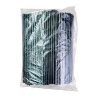 Трубочки для коктейлей 240 мм, d8 мм, черн., пласт. прямые, 250 шт/упак 20 упак/кор БЕЛАРУСЬ -