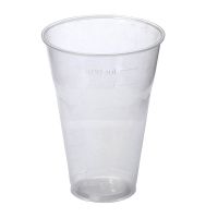 Одноразовый стакан для холодного и горячего, 0.4л, прозрачный, (0.3-0.4л), ПП