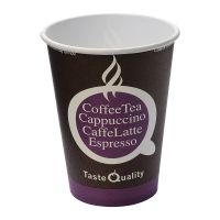 Стакан бумажный 300 мл 1 сл., d90 мм, диз. "Taste Quality", карт., 50 шт/упак 1 000 шт/кор РОССИЯ HB90-430-0058