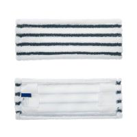 Моп плоский 400х130 мм, ухо+карман, бело-черн., микрофибра+х/б "HQ Profiline" 30 шт/кор КИТАЙ 77138