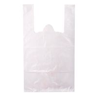 Пакет "Майка" [300+140]х600 мм 14 мкм, бел., ПНД, 200 шт/упак 15 упак/кор РОССИЯ ЮМАЙ2333