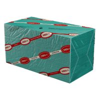 Салфетки 240х240 мм 1-сл., зел., бум., 400 шт/упак "Roshy" 18 упак/кор РОССИЯ R-S1-400L / зел.