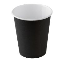 Стакан бумажный 250 мл 2 сл., d80 мм, черн., карт., 30 шт/упак 600 шт/кор РОССИЯ