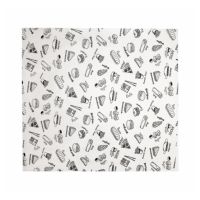 Обертка для бургеров и хот-догов 320х260 мм, диз. "Complement Black", черно-бел., бум., 3000 шт/упак 3 000 шт/кор РОССИЯ 83089