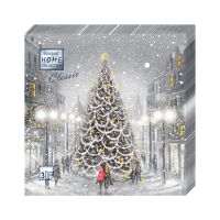 Салфетки 330х330 мм 3-сл., диз. "Волшебная ночь", разноцв., бум., 20 шт/упак "Bouquet" 12 упак/кор РОССИЯ 57786