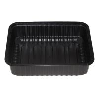 Контейнер 750 мл 1-секц. 179х132х48 мм, серия 179, без крышки, черн., ПП, 50 шт/упак "ПолиЭр" 500 шт/кор РОССИЯ 179/750 черн.