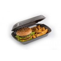 Ланч-бокс 1-секц. 195х150х70 мм, черн., ВПС, 100 шт/кор 100 шт/упак РОССИЯ LBS-1 "А" черн.