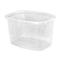 Контейнер прямоугольный 139х102х90мм, 750 мл, с вертикальными рёбрами