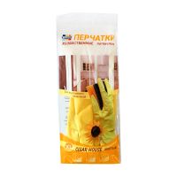 Перчатки латексные, р-р XL, желт., 1 пар/упак "МИСТЕРИЯ" 240 пар/кор КИТАЙ