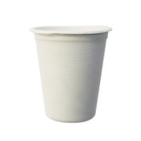 Стакан одноразовый 310 мл, бел., сах. тростник, 50 шт/упак "GREEN MYSTERY" 1 000 шт/кор КИТАЙ TM-C002