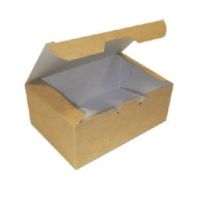 Коробка для наггетсов 150х91х70 мм, L, крафт-бел., карт., 25 шт/упак "OSQ" Fast Food Box 500 шт/кор РОССИЯ OSQ FAST FOOD BOX L