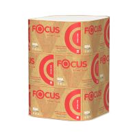 Полотенца бумажные для диспенсеров 230х230 мм 2-сл. V-сложен., бел., 200 лист/упак "Focus" Premium 15 упак/кор РОССИЯ 5083739