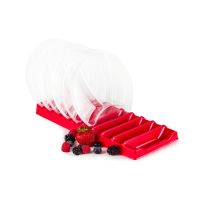 Менажница 100[50+20+20+10] мл 4-секц. d210хh20 мм, прозр., ПП, 720 шт/кор "Kado-Prim" 720 шт/упак РОССИЯ КД-404