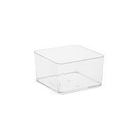 Контейнер 350 мл 1-секц. 97х97х55 мм, без крышки, прозр., ПС, 156 шт/кор 13 шт/упак РОССИЯ 5090П