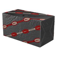 Салфетки 240х240 мм 1-сл., черн., бум., 400 шт/упак "Roshy" 18 упак/кор РОССИЯ R-S1-400L / черн.