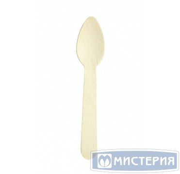 Ложка одноразовая 110 мм, древ. волокно, 100 шт/упак 5 000 шт/кор РОССИЯ ЛД110