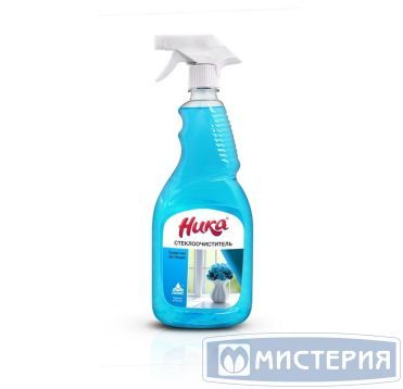 Средство для мытья стекол и зеркал "Ника" Стеклоочиститель, триггер, 750 мл 15 шт/кор РОССИЯ