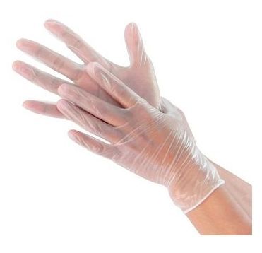 Перчатки виниловые, р-р L, неопудрен., прозр., 50 пар/упак 10 упак/кор КИТАЙ