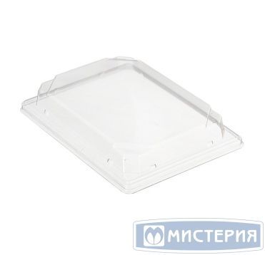 Крышка к контейнеру для суши 182х124х29 мм, прозр., ПЭТ, 420 шт/кор "Комус" 420 шт/упак РОССИЯ С-19К (ПЭТ)