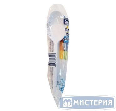 Ложка одноразовая 165 мм, бел., ПС, 12 шт/упак "МИСТЕРИЯ" 1 080 шт/кор РОССИЯ 108026