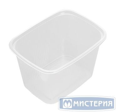 Контейнер 350 мл 1-секц. 108х82х70 мм, серия 108, без крышки, прозр., ПП, 100 шт/упак "ЮПласт" 1 000 шт/кор РОССИЯ ЮУПМ2586