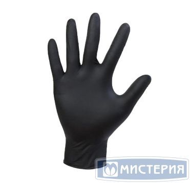 Перчатки нитриловые, р-р L, неопудрен., черн., 50 пар/упак "Klever" 10 упак/кор КИТАЙ