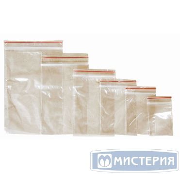 Пакет Zip-Lock 100х180 мм, прозр., ПВД, 100 шт/упак 80 упак/кор КИТАЙ