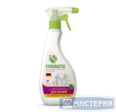 Средство для очистки сантехники "Synergetic" Для ванной, триггер, 500 мл 15 шт/кор РОССИЯ 104052