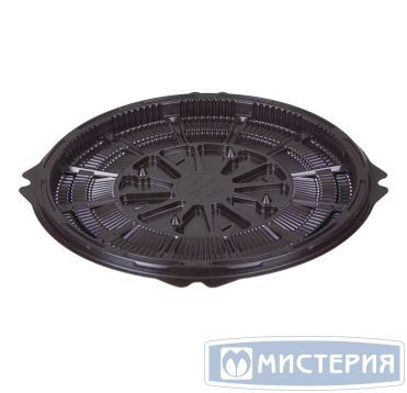 Упаковка для торта [дно] d237хh15[d192хh11] мм, коричн., ПС, 225 шт/кор "Комус" 225 шт/упак РОССИЯ Т-019 ДШ коричн.