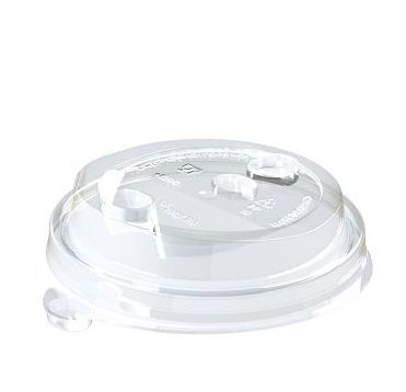 Крышка для стакана d80 мм с пробивным слотом и заглушкой, прозр., ПП, 50 шт/упак 1 000 шт/кор БЕЛАРУСЬ УС-Кр 80