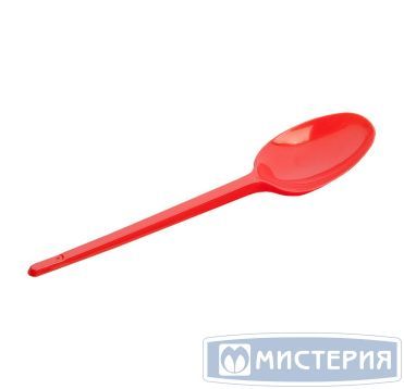 Ложка одноразовая 165 мм, красн., ПС, 12 шт/упак "МИСТЕРИЯ" 1 080 шт/кор РОССИЯ