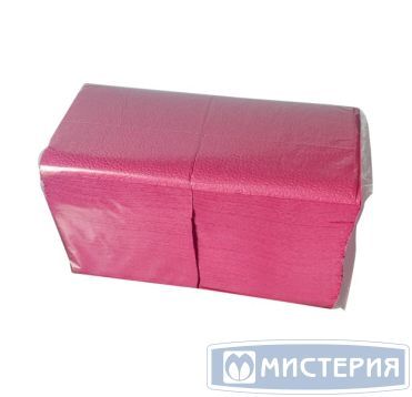 Салфетки 240х240 мм 1-сл., бордо, бум., 400 шт/упак 18 упак/кор РОССИЯ 300048г