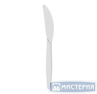 Нож одноразовый GREEN MYSTERY 163 мм, белый, кукурузный крахмал, 50 штук в упаковке, 1000 штук в коробке