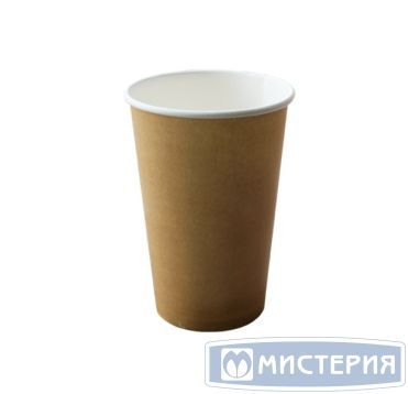 Стакан бумажный 350 мл 1 сл., d90 мм, крафт-бел., карт., 50 шт/упак 1 000 шт/кор РОССИЯ 01-135003-050/1000/15