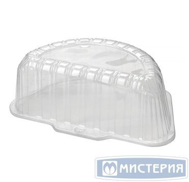 Упаковка для торта [крышка] полукруг 270х162х77[250х138х66] мм, прозр., ОПС, 270 шт/кор "Комус" 270 шт/упак РОССИЯ Т-105/1КН