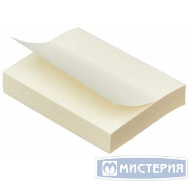 Блок самоклеящийся 38х51 мм, желт., 100 листов, 12 шт/упак 432 шт/кор РОССИЯ