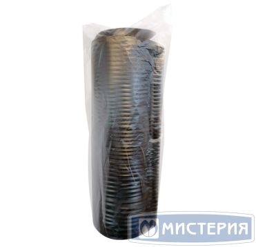 Крышка для стаканов, для холодного и горячего, d 90 мм, чёрная