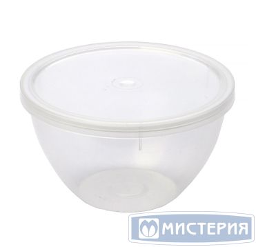 Контейнер под пресервы и мёд, 220мл "банка", "Плошка" d=96мм, h=53мм, полупрозрачный ПП