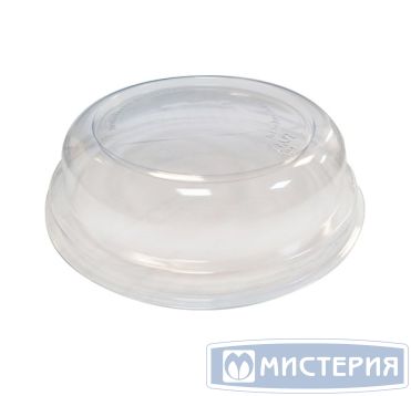 Крышка к контейнеру купол. d150хh35 мм, прозр., ПЭТ, 50 шт/упак "ПолиЭр" 300 шт/кор РОССИЯ 750101/750151