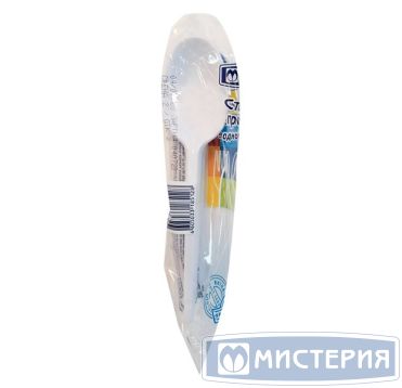 Ложка одноразовая 165 мм, бел., ПС, 12 шт/упак "МИСТЕРИЯ" 1 080 шт/кор РОССИЯ 108026