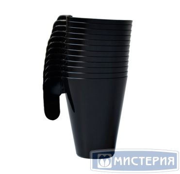 Чашка кофейная 180 мл, черн., ПС, 12 шт/упак "Buffet" 144 шт/кор РОССИЯ 5010б