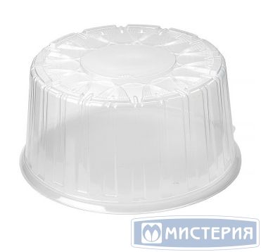 Крышка для торта, 1.5кг, круглая, внешн. d 261мм, h 131мм, внутр. d 232мм,. h 110мм, прозрачная, ОПС