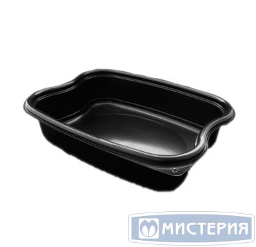 Контейнер 1000 мл 1-секц. 237х178х50 мм, без крышки, черн., ПП, 360 шт/кор 360 шт/упак РОССИЯ ПР-ЛГ-1000