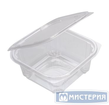 Упаковка для кондит. изделий 1500 мл, 1-секц. 153х152х86[140х140х81] мм, неразъем.крышка, прозр., ОПС, 660 шт/кор "Комус" 660 шт/упак РОССИЯ РК-15 (М) (Т)