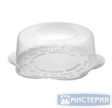 Крышка круглая для торта 3кг, d-368мм, h-125мм, прозрачная, ОПС, Т-370К