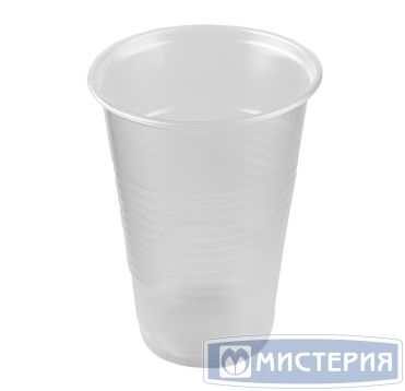 Стакан для холодных напитков и горячих, 0.20л, прозрачный, эконом